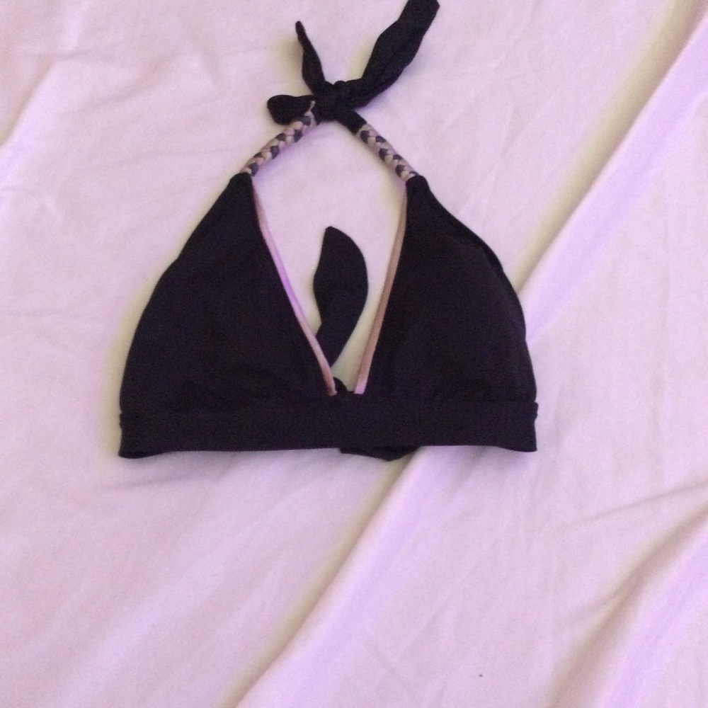 black bikini top